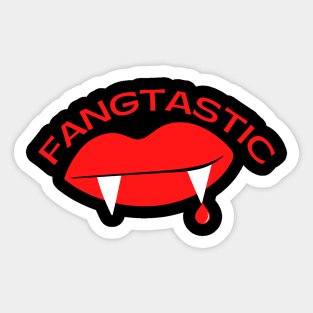 Fangtastic Fangs Fun Sticker